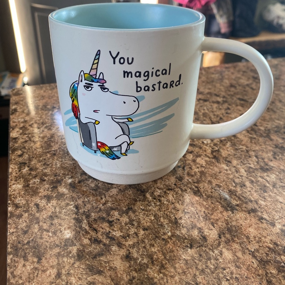 Unicorn Mug with Colorful Mane